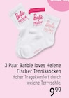 Barbie loves Helene Fischer Tennissocken von Barbie für 9,99 € bei EDEKA im Angebot Barbie loves Helene Fischer Tennissocken von Barbie im aktuellen EDEKA Prospekt
