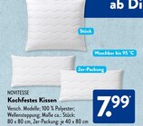 Kochfestes Kissen von Novitesse im aktuellen ALDI SÜD Prospekt für 7,99 €
