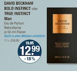 Bold Instinct oder True Instinct Man von David Beckham im aktuellen V-Markt Prospekt für 12,99 €