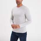 T-shirt manches longues gris homme en promo chez La Halle T-shirt manches longues gris homme dans le catalogue La Halle