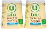 Promo YAOURT NATURE AU LAIT DE BREBIS U BIO à 1,11 € dans le catalogue Super U à Courville-sur-Eure