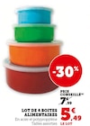 Lot de 4 boites alimentaires en promo chez Super U Lot de 4 boites alimentaires dans le catalogue Super U