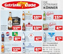 Getränke Oase Prospekt "Aktuelle Angebote", 1 Seite, 01.09.2025 - 01.09.2025 Aktueller Getränke Oase Prospekt, "Aktuelle Angebote", mit Angeboten der Woche, gültig von 01.09.2025 bis 01.09.2025