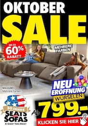 Seats and Sofas Prospekt für Kerpen: "OKTOBER SALE", 1 Seite, 19.10.2024 - 31.10.2024