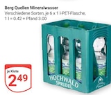 Berg Quellen Mineralwasser Angebote von Hochwald bei GLOBUS Koblenz für 2,49 €