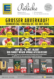 EDEKA Supermarkt Prospekt der aktuellen Woche mit 26 Seiten, gültig von 28.09.2026 bis 02.10.2026, in Hiddenhausen und Umgebung Aktueller EDEKA Supermarkt Prospekt in Hiddenhausen und Umgebung, "Aktuelle Angebote" mit 26 Seiten, 28.09.2026 - 02.10.2026