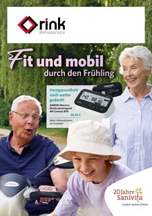 RiNK Rehaservice GmbH & Co. KG Prospekt Fit und mobil durch den Frühling mit 6 Seiten