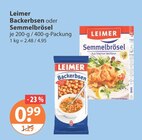 Backerbsen oder Semmelbrösel im V-Markt Prospekt Backerbsen oder Semmelbrösel von Leimer im aktuellen V-Markt Prospekt für 0,99 €