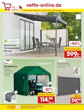 Sonnensegel im Netto Marken-Discount Prospekt in Ludwigsburg Aktueller Netto Marken-Discount Prospekt mit Sonnensegel, "Aktuelle Angebote", Seite 44