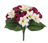 Bouquet de roses et lys - Maxi Bazar Bouquet de roses et lys à 14,99 € dans le catalogue Maxi Bazar