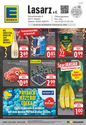 Aktueller EDEKA Supermarkt Prospekt in Olfen und Umgebung, "Aktuelle Angebote" mit 28 Seiten, 27.12.2024 - 04.01.2025