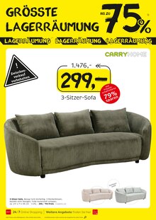 Sofa im XXXLutz Möbelhäuser Prospekt "GRÖSSTE LAGERRÄUMUNG" mit 18 Seiten (Mönchengladbach)