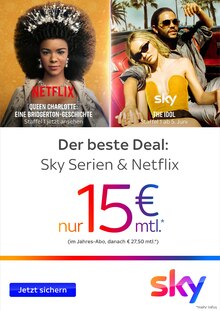 Aktueller Sky Prospekt "Der beste Deal: Sky Serien & Netflix" mit 4 Seiten