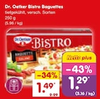 Pizza im Netto Marken-Discount Prospekt Bistro Baguettes von Dr. Oetker im aktuellen Netto Marken-Discount Prospekt für 1,29 €
