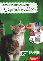 Aktueller Zookauf Prospekt mit Tierfutter, "GESUND BELOHNEN & köstlich knabbern", Seite 1