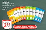 Schulheft im Angebot bei GLOBUS in Braunschweig Schulheft Angebote bei GLOBUS Braunschweig für 2,99 €