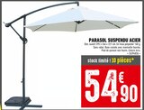 Promo PARASOL SUSPENDU ACIER à 54,90 € dans le catalogue Batkor à Argenteuil