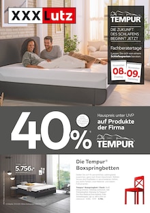 Boxspringbett im XXXLutz Möbelhäuser Prospekt "TEMPUR" mit 4 Seiten (Hannover)