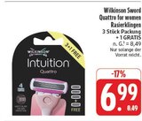 Aktuelles Quattro for women Rasierklingen Angebot bei E center in Nürnberg ab 6,99 €