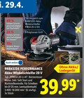 Akku-Winkelschleifer 20 V von Parkside Performance im aktuellen Lidl Prospekt für 39,99 €