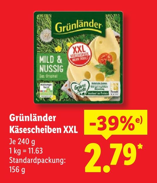 Käsescheiben XXL