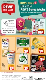 Aktueller REWE Prospekt mit Bananen, "Dein Markt", Seite 1
