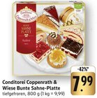 Bunte Sahne-Platte Angebote von Conditorei Coppenrath & Wiese bei E center Neu-Ulm für 7,99 €