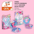 GALUPY MERMAID ODER UNICORN IN MY POCKET von CRAZE im aktuellen Müller Prospekt für 7,49 €
