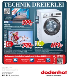 dodenhof TechnikWelt Prospekt für Elsdorf, Niedersachs: Technik Dreierlei!, 1 Seite, 16.05.2022 - 21.05.2022