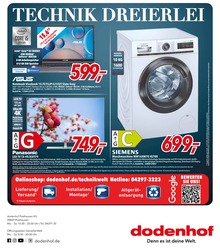 dodenhof TechnikWelt Prospekt für Loxstedt mit 1 Seite dodenhof TechnikWelt Prospekt für Loxstedt: "Technik Dreierlei!", 1 Seite, 16.05.2022 - 21.05.2022
