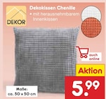 Dekokissen Chenille von Dekor für 5,99 € bei Netto Marken-Discount im Angebot Dekokissen Chenille von Dekor im aktuellen Netto Marken-Discount Prospekt