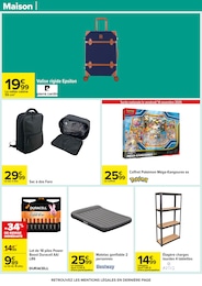 Prix et réduction Coffret Pokémon dans le prospectus Carrefour en cours Offre Coffret Pokémon dans le catalogue Carrefour du moment à la page 50