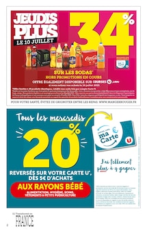Catalogue Super U à Moûtiers cette semaine, valable du 01/07/2025 au 13/07/2025 Prospectus Super U à Moûtiers, "Super U", 32 pages de promos valables du 01/07/2025 au 13/07/2025