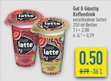 Espresso oder Cappuccino Angebote von Gut & Günstig bei diska Pirna für 0,50 €