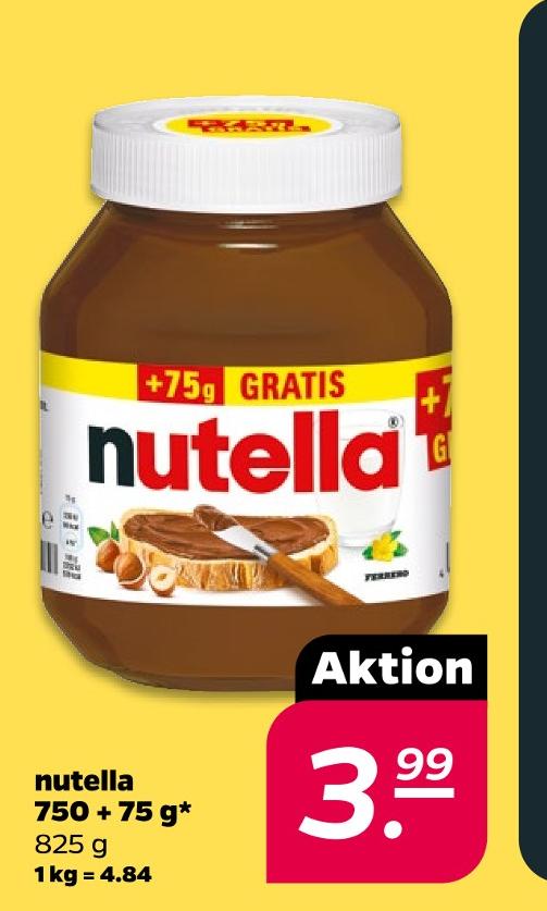 Nutella 750 + 75 g