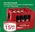 Aktuelle Coca Cola Angebote bei GLOBUS in Kaarst Aktuelles Limonade Angebot bei GLOBUS in Kaarst ab 15,99 €