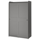 Kleiderschrank mit Schiebetüren grau Angebote von HAUGA bei IKEA Potsdam für 199,00 €