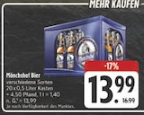 Aktuelles Mönchshof Bier Angebot bei E center in Würzburg ab 13,99 €