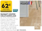 Promo Parquet Contre-Collé Monolame à 62,00 € dans le catalogue Tout Faire à Ay-sur-Moselle