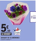 Bouquet de 10 anémones dans le catalogue E.Leclerc