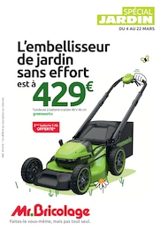 Catalogue Mr.Bricolage avec 20 pages de promos Prospectus Mr.Bricolage, "SPÉCIAL JARDIN", pages, 04/03/2026 - 22/03/2026