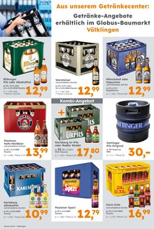 Getränke im aktuellen Globus-Baumarkt Prospekt (Saarbrücken) Getränke im Globus-Baumarkt Prospekt "Immer eine Idee besser" mit 16 Seiten (Saarbrücken)