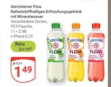 Flow Ballaststoffhaltiges Erfrischungsgetränk mit Mineralwasser Angebote von Gerolsteiner bei GLOBUS Gotha für 1,49 €