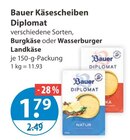 Käsescheiben Diplomat Natur von Bauer im aktuellen V-Markt Prospekt für 1,79 €