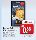 Katzensnacks Angebote von Purina Felix bei combi Bünde für 0,88 €