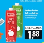 beckers bester Saft oder Nektar bei famila Nordost im Dannenberg Prospekt für 1,88 €