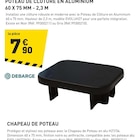 Promo Poteau de clôture en aluminium 60 x 75 mm - 2,3 m à 7,90 € dans le catalogue Tout Faire à Saint-Maximin-la-Sainte-Baume