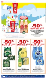 Prix et réduction Perrier dans le prospectus Carrefour Market en cours Offre Perrier dans le catalogue Carrefour Market du moment à la page 4