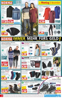 Norma Prospekt der Woche "Mehr fürs Geld" Seite 2, 03.11.2025 bis 08.11.2025 für Steinbach-Hallenberg Aktueller Norma Prospekt "Mehr fürs Geld" Seite 2 von 20 Seiten für Steinbach-Hallenberg