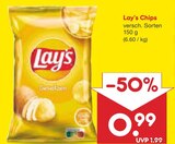 Knabberzeug im Netto Marken-Discount Prospekt Chips von Lay's im aktuellen Netto Marken-Discount Prospekt für 0,99 €